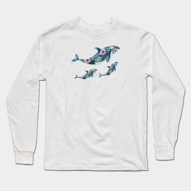 A Whale of a Print Long Sleeve T-Shirt by NatureMagick